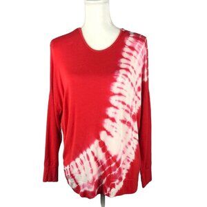For the Republic Top Women’s Tie Dye long sleeve wrap blouse size small